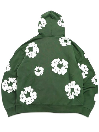 画像2: 【送料無料】DENIM TEARS COTTON WREATH ZIP HOODIE GREEN