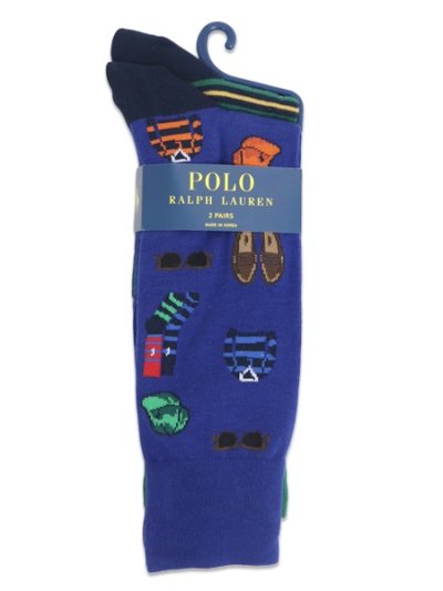画像1: POLO RALPH LAUREN PREP KIT CONVO 2PK SOCKS