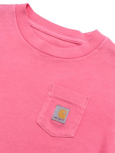 画像3: 【KIDS】CARHARTT KIDS TD LS GARMENT DYE POCKET TEE-PINK LEMON