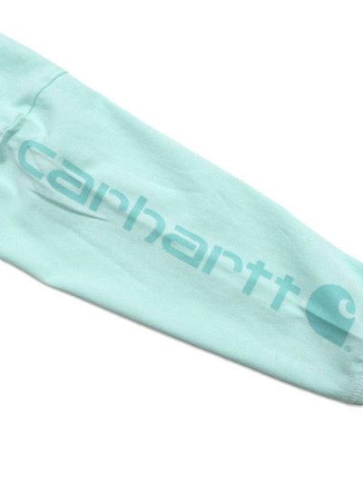画像4: 【KIDS】CARHARTT KIDS TD LS GARMENT DYE POCKET TEE-MINT GREEN