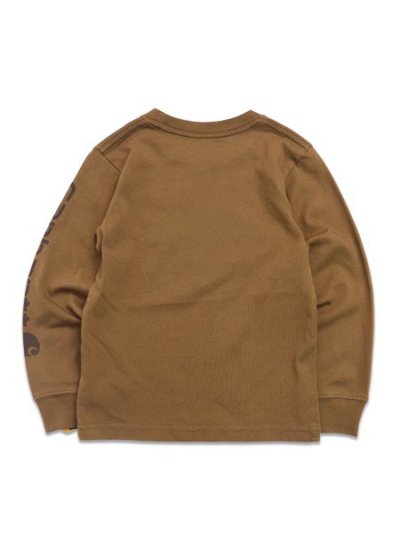 画像2: 【KIDS】CARHARTT KIDS KIDS TD LS GARMENT DYE POCKET TEE-CARHARTT BRN