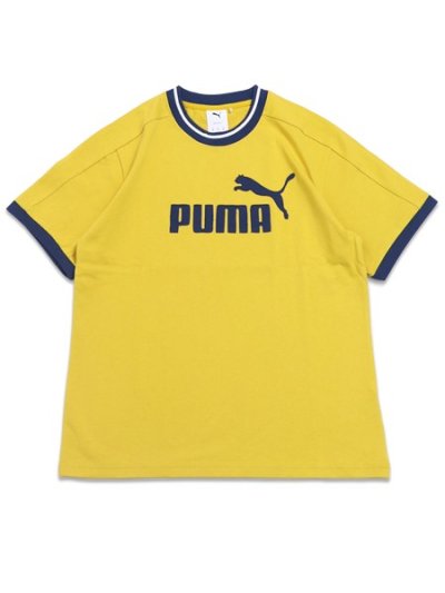 画像1: PUMA T7 RINGER TEE-DAZZLING YELLOW