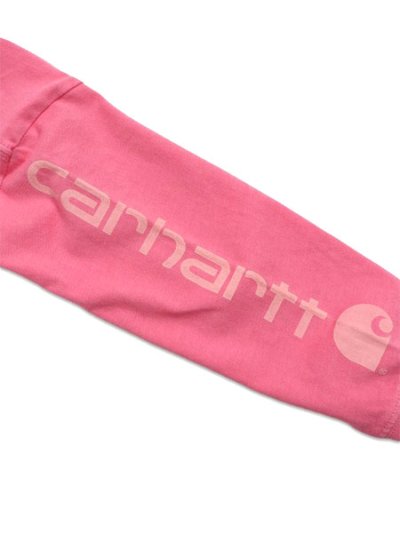 画像4: 【KIDS】CARHARTT KIDS TD LS GARMENT DYE POCKET TEE-PINK LEMON