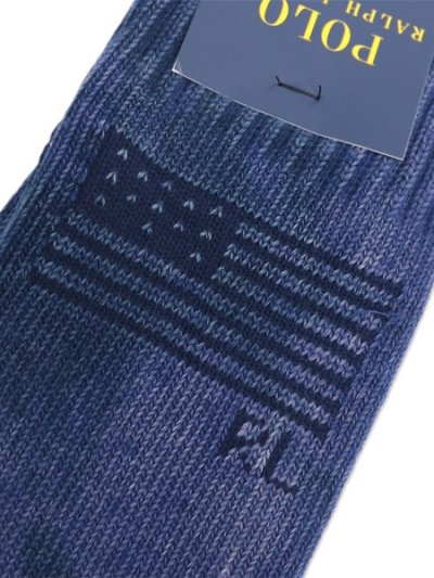 画像3: POLO RALPH LAUREN NUI SHIBORI INDIGO DYED SOCKS