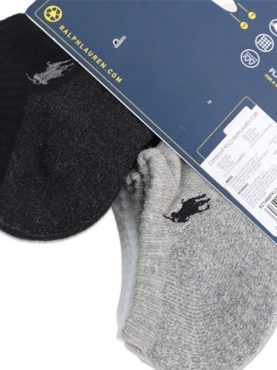 画像4: POLO RALPH LAUREN PERFORMANCE COTTON LOW CUT 6PK SOCKS