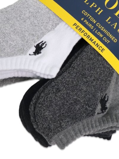 画像3: POLO RALPH LAUREN PERFORMANCE COTTON LOW CUT 6PK SOCKS