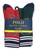 POLO RALPH LAUREN POLO TIGER CREW 6PK SOCKS