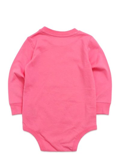 画像2: 【KIDS】CARHARTT KIDS INF LS POCKET BODYSUIT-MED PINK