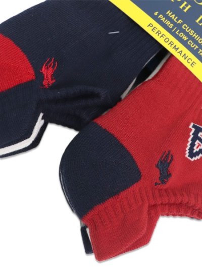 画像3: POLO RALPH LAUREN PERFORMANCE USA LOW CUT 6PK SOCKS