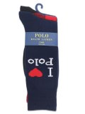 POLO RALPH LAUREN I LOVE POLO 2PK SOCKS