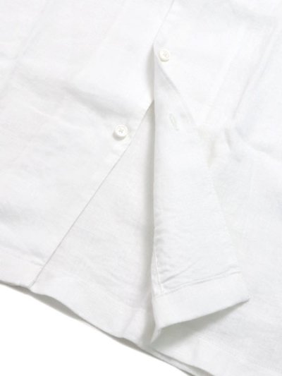 画像4: 【送料無料】REIGNING CHAMP LINEN RETREAT RELAXED CAMP SHIRT WHITE