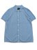 画像1: 【送料無料】REIGNING CHAMP COTTON LINEN STRIPE PIAZZA SHIRT GULF/IVORY (1)