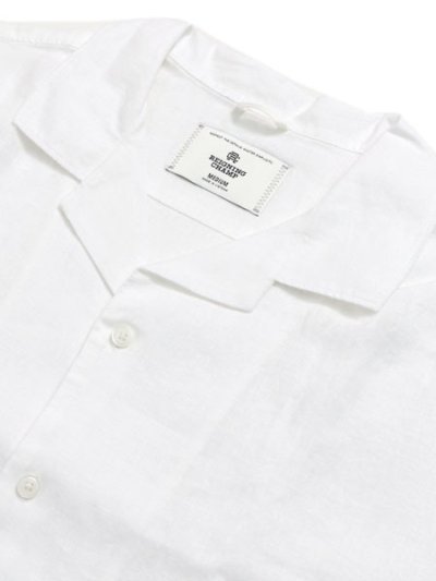 画像3: 【送料無料】REIGNING CHAMP LINEN RETREAT RELAXED CAMP SHIRT WHITE