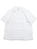 【送料無料】REIGNING CHAMP LINEN RETREAT RELAXED CAMP SHIRT WHITE