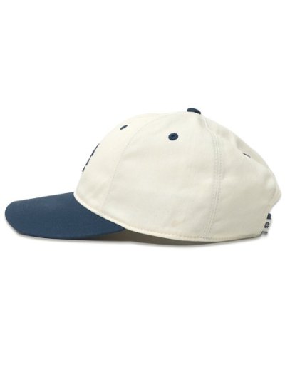 画像3: REIGNING CHAMP COLOUR BLOCK MONOGRAM STRAPBACK CAP BERMUDA/IVORY