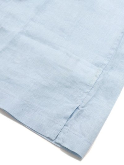 画像5: 【送料無料】REIGNING CHAMP LINEN RETREAT RELAXED CAMP SHIRT LIGHT BLUE