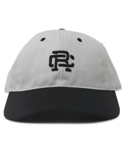 画像2: REIGNING CHAMP COLOUR BLOCK MONOGRAM STRAPBACK CAP CONCRETE/BLACK