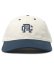 画像2: REIGNING CHAMP COLOUR BLOCK MONOGRAM STRAPBACK CAP BERMUDA/IVORY (2)