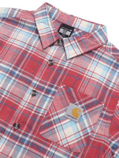 画像3: 【KIDS】CARHARTT KIDS YOUTH FLANNEL SHIRT-MED RED