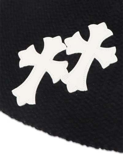 画像3: ADVANCE CROSS BEANIE BLACK/WHITE