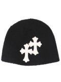 ADVANCE CROSS BEANIE BLACK/WHITE