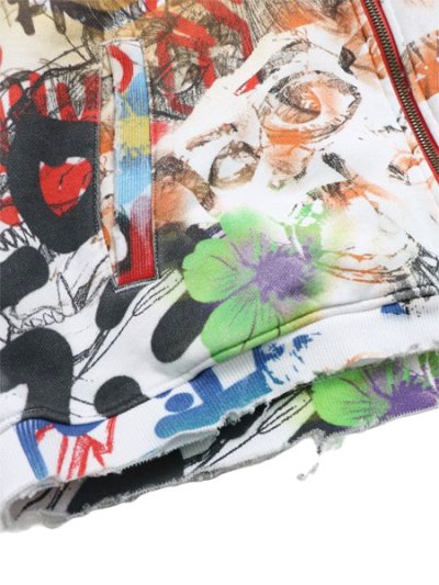 画像6: 【送料無料】GFA MANASSEH CHAOS ZIP HOODIE WHITE