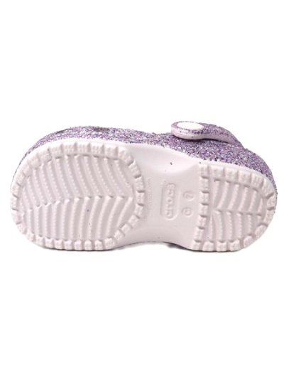 画像2: 【KIDS】crocs TODDLER CLASSIC  CHUNKY GLITTER GRAPE ICE