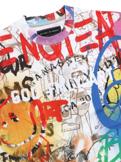 画像3: 【送料無料】GFA MANASSEH DEFACED KNIT SS CREW WHITE