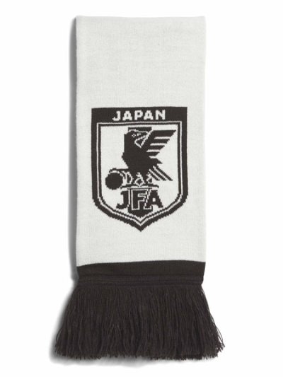 画像1: ADIDAS JAPAN 2026 AWAY SCARF-OFF WHITE/BLACK