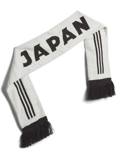 画像2: ADIDAS JAPAN 2026 AWAY SCARF-OFF WHITE/BLACK