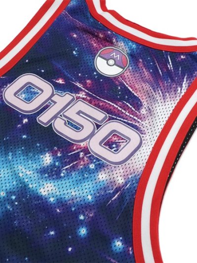 画像4: 【送料無料】PUMA POKEMON HOOPS MEWTWO JERSEY-PUMA BLACK/AOP