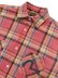 画像3: 【送料無料】EVISU HEAVY WASHED DISTRESSED FLANNEL SHIRT RED CHECK (3)