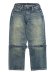 画像2: 【送料無料】EVISU E.J. WASHED BONDAGE JEANS MID TONE INDIGO (2)