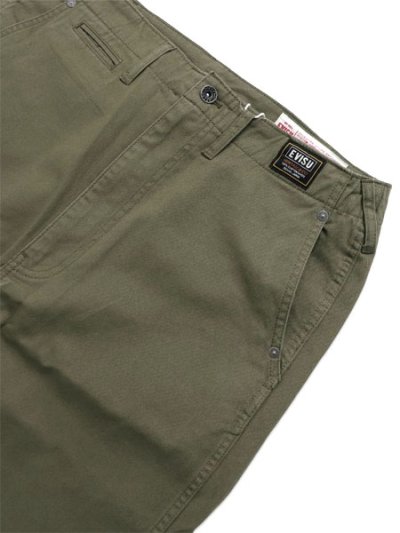 画像3: 【送料無料】EVISU DAICOCK WORK PANTS ARMY GREEN