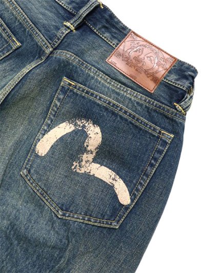 画像5: 【送料無料】EVISU E.J. WASHED BONDAGE JEANS MID TONE INDIGO