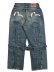 画像1: 【送料無料】EVISU E.J. WASHED BONDAGE JEANS MID TONE INDIGO (1)