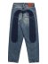画像1: 【送料無料】EVISU 7-POCKET DAICOCK SHADOW WASHED JEANS LT TONE INDIGO (1)