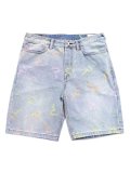 【送料無料】EVISU ALLOVER SEAGULL JACQUARD DENIM SHORTS INDIGO