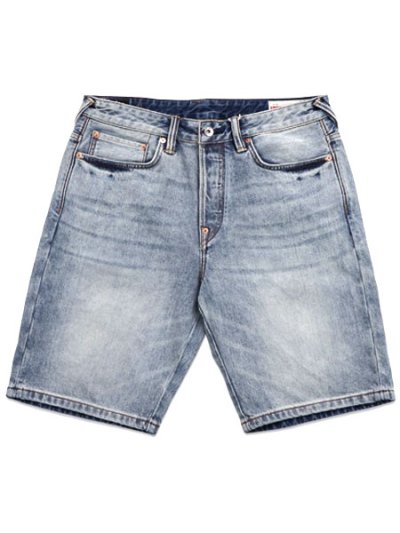 画像2: 【送料無料】EVISU SPLASH DAICOCK PRINTED DENIM SHORTS LT TONE INDIGO