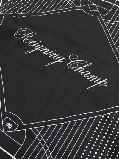 画像4: 【送料無料】REIGNING CHAMP LINEN ARENA RELAXED CAMP SHIRT BLACK/WHITE