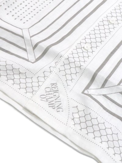 画像5: 【送料無料】REIGNING CHAMP LINEN ARENA RELAXED CAMP SHIRT WHITE/CONCRETE