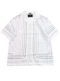 【送料無料】REIGNING CHAMP LINEN ARENA RELAXED CAMP SHIRT WHITE/CONCRETE