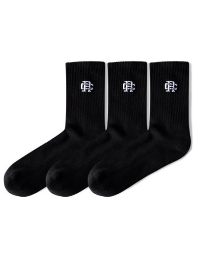 画像4: REIGNING CHAMP 3-PACK CLASSIC MID CREW SOCK BLACK