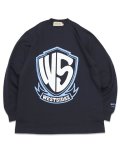 【送料無料】WEST WEAR WS LOGO L/S TEE NAVY/SKY BLUE/WHITE