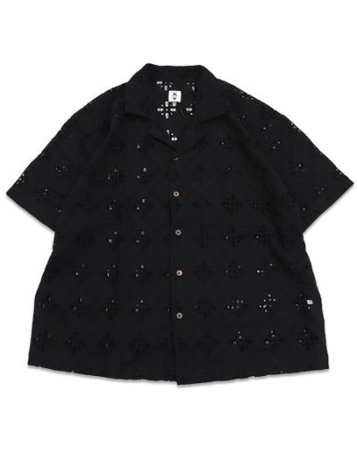 画像1: 【送料無料】EXPANSION MANHATTAN LUXOR SHIRTS BLACK EYELET