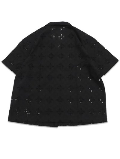 画像2: 【送料無料】EXPANSION MANHATTAN LUXOR SHIRTS BLACK EYELET