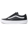 VANS OLD SKOOL LEATHER BLACK/TRUE WHITE
