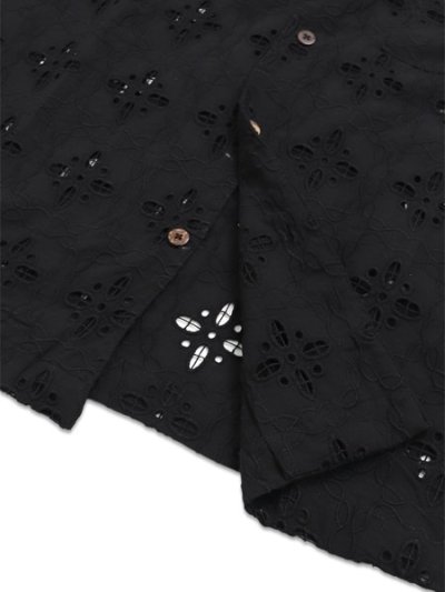 画像6: 【送料無料】EXPANSION MANHATTAN LUXOR SHIRTS BLACK EYELET