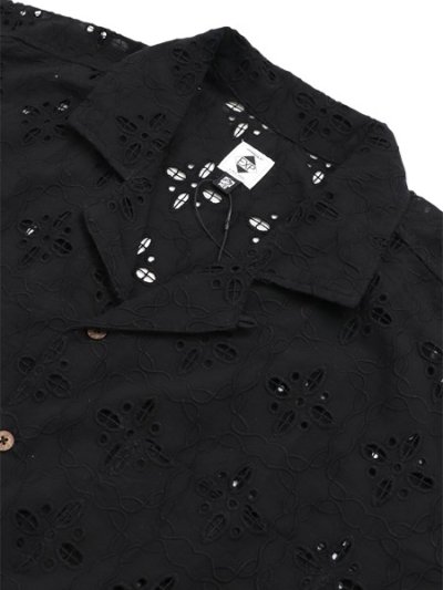画像3: 【送料無料】EXPANSION MANHATTAN LUXOR SHIRTS BLACK EYELET
