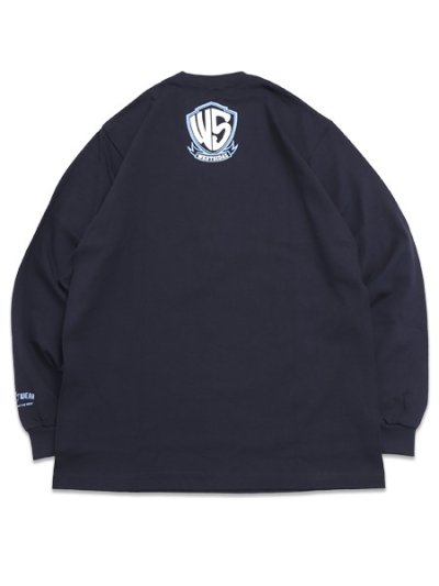 画像2: 【送料無料】WEST WEAR WS LOGO L/S TEE NAVY/SKY BLUE/WHITE